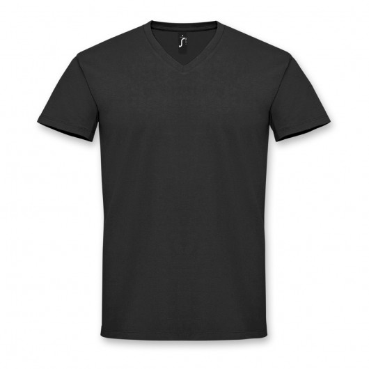 Black SOLS Imperial Mens V Neck T-Shirts